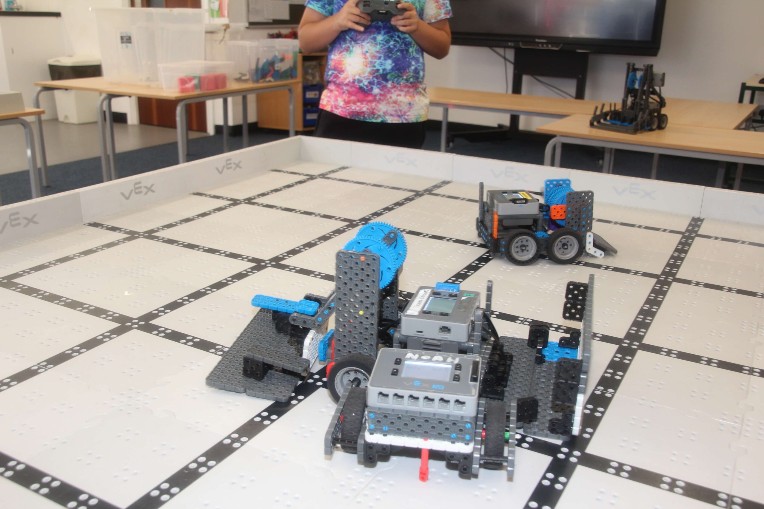 VEX IQ robots competing
